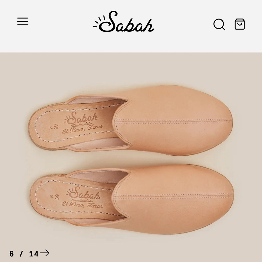 Sabah Dealer El Paso Baba leather mules